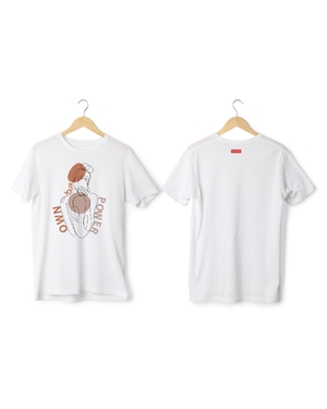 Greys & Blues Power Pima Round Neck T-Shirt- White